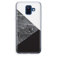 Combinatie marmer: Samsung Galaxy A6 (2018) Transparant Hoesje
