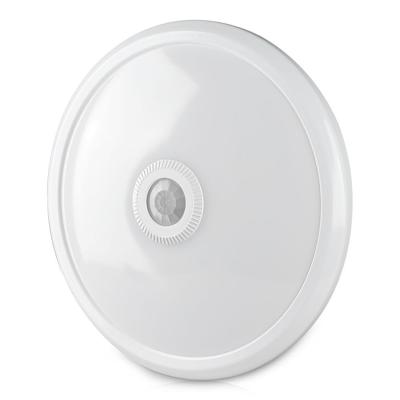 LED Plafondlamp - PIR Bewegingssensor - Ø29 cm - 12 watt - 800 Lumen - 4000K neutraal wit - IP20 Stofdicht - Wit