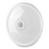 LED Plafondlamp - PIR Bewegingssensor - Ø29 cm - 12 watt - 800 Lumen - 4000K neutraal wit - IP20 Stofdicht - Wit