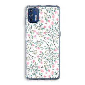 Sierlijke bloemen: Motorola Moto G9 Plus Transparant Hoesje