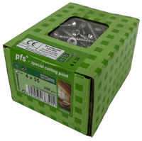 pgb-Europe PGB-FASTENERS | Spaanplaatschroef VK-T Ø 4,0x35 Zn | 200 stuks - PGWVTV001004000353