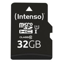 Intenso 32GB microSDHC Performance microSD-kaart 32 GB Class 10 UHS-I Waterdicht - thumbnail