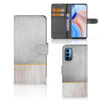 OPPO Reno 4 Pro 5G | Book Style Case | Wood Concrete