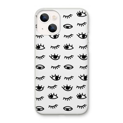 Eye pattern #2: iPhone 13 mini Transparant Hoesje