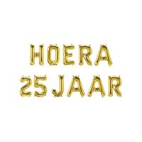 Folie ballon slinger - Hoera 25 jaar