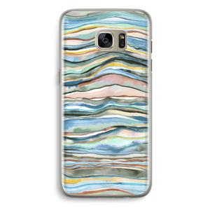 Watercolor Agate: Samsung Galaxy S7 Edge Transparant Hoesje