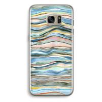 Watercolor Agate: Samsung Galaxy S7 Edge Transparant Hoesje - thumbnail