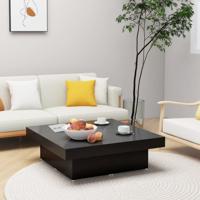 Salontafel 90x90x28 cm bewerkt hout zwart