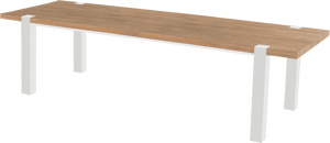 Hartman Tuintafel 'Esmee' Teakhout, 280 x 100cm, kleur Naturel/Wit