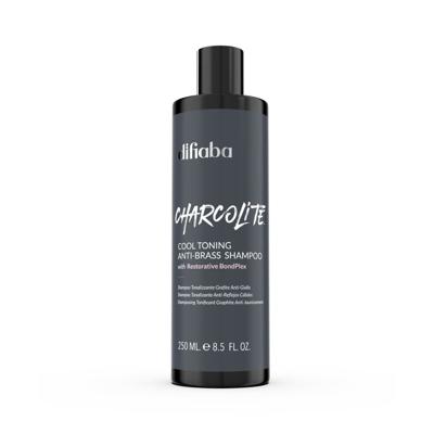 Difiaba Charcolite Cool Toning Anti-Brass Shampoo met Pomp