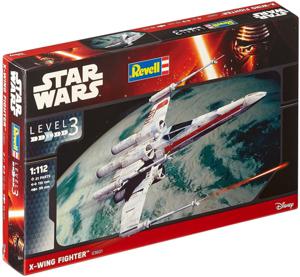 Revell Modellbausatz Star Wars X-Wing Fighter im Maßstab 1:112, Level 3, originalgetreue Nachbildung mit vielen Details, einfaches Kleben und Bemalen, 03601 schaalmodel onderdeel en -accessoire