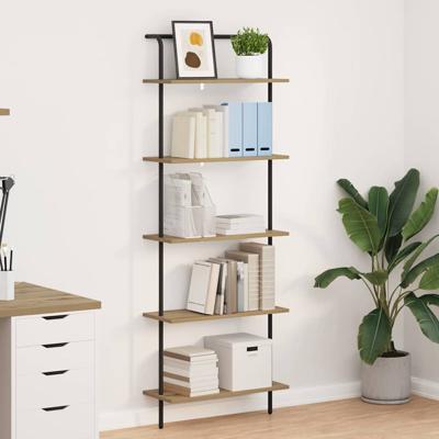 Boekenkast artisanaal eikenkleurig 60 x 24 x 168 cm