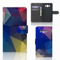 Samsung Galaxy J7 2016 | Book Case | Polygon Dark