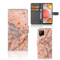 Samsung Galaxy A42 5G | Bookcase | Marmer Oranje