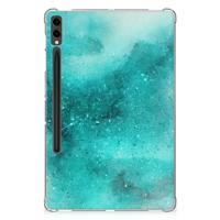 Tablethoes Samsung Galaxy Tab S9 Plus Painting Blue