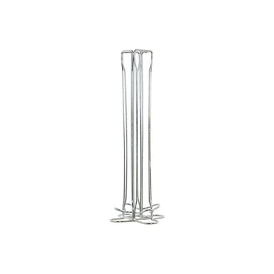 Koffiecapsule organizer DKD Home Decor Zilverkleurig Metaal Plastic 13 x 13 x 37 cm