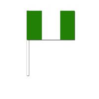Zwaaivlaggetjes Nigeria 12 x 24 cm - thumbnail