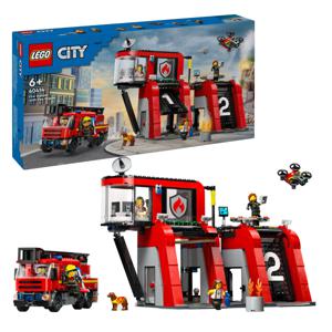 Lego LEGO City 60414 Brandweerkazerne en Brandweerauto