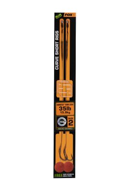 Fox Edges Curve Short Camotex Semi Stiff Rig 2st. Size 2 - 35 lb