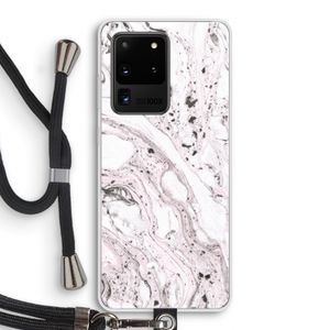 Mengelmoes: Samsung Galaxy S20 Ultra Transparant Hoesje met koord