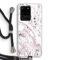 Mengelmoes: Samsung Galaxy S20 Ultra Transparant Hoesje met koord