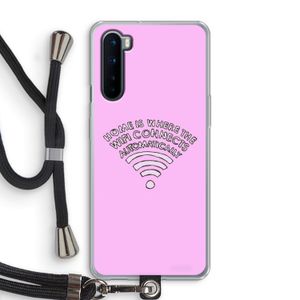 Home Is Where The Wifi Is: OnePlus Nord Transparant Hoesje met koord