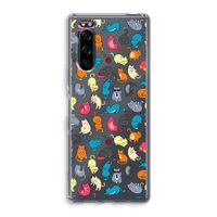 Kleurrijke katten: Sony Xperia 5 Transparant Hoesje