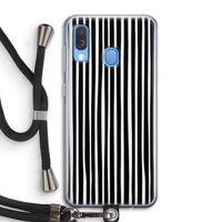 Stripes: Samsung Galaxy A40 Transparant Hoesje met koord