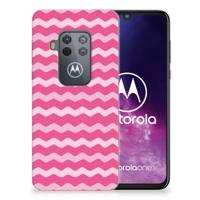 Motorola One Zoom | TPU bumper | Waves Pink