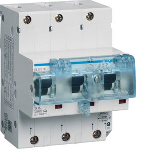 HTN316E  - Selective mains circuit breaker 3-p 16A HTN316E