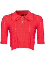 PINKO polo en maille pointelle - Rouge