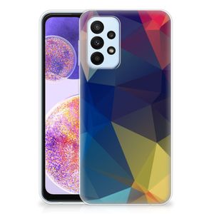 Samsung Galaxy A23 TPU Hoesje Polygon Dark