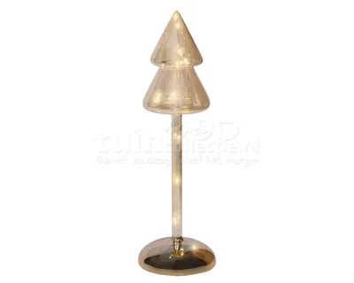 Kerstboompje Glas LED Amber 29cm