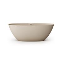 Zeza Element Vrijstaand Bad - 175x76x60cm - solid surface - mat beige SW1208808
