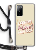Pizza is the answer: Samsung Galaxy S20 FE / S20 FE 5G Transparant Hoesje met koord
