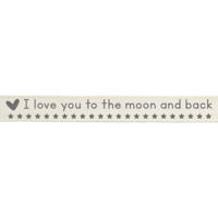 Vaessen Creative • ribbon 2mx15mm eng i love you to the moon