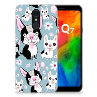 LG Q7 TPU Hoesje Hondjes - thumbnail