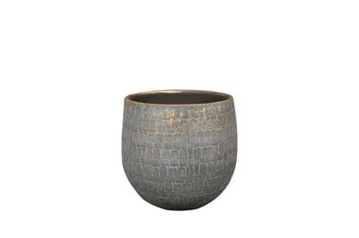 Pot renzo d15h13cm antraciet