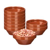 Soepkommen / serveer schaaltje - 8x - terracotta - D15 x 7 cm - aardewerk - Spaanse sfeer Soepkommen / serveer schaaltje - 8x - terracotta - D15 x 7 cm - aardewerk - Spaanse sfeer