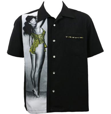 Bettie Page Untamed Single Panel Shirt Black-XL (LP)