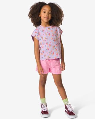 HEMA Kinder sweatshort comfy fit roze (roze)