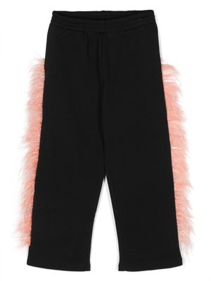 Andorine legging à détails de plumes - Noir