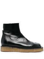 Henrik Vibskov bottines Enzo en cuir - Vert - thumbnail