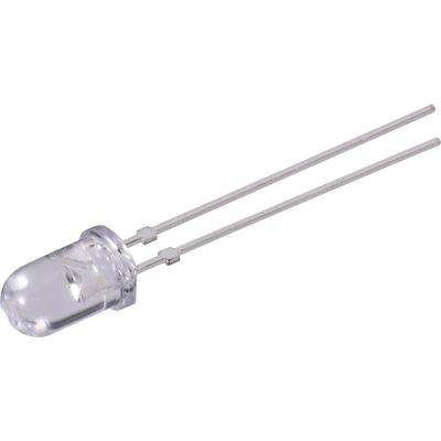 Vishay TLHB 5800 Bedrade LED Blauw Rond 5 mm 380 mcd 4 ° 20 mA 3.9 V