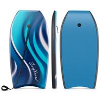 104 cm Lichtgewicht Bodyboard Boogieboard met EPS-kern voor Tieners & Volwassenen Surfplank voor Strand Zee & Zwembad