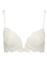 Cheeky plunge Padded BH - Wit