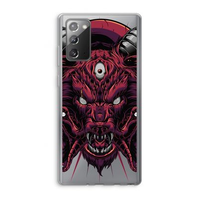 Hell Hound and Serpents: Samsung Galaxy Note 20 / Note 20 5G Transparant Hoesje