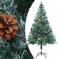 The Living Store Kunstkerstboom - 150 cm - Levensecht - Met LED-verlichting