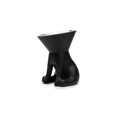 Voerbak voor honden United Pets Up Elisabeth Zwart Roestvrij staal Polyethyleen 1 L