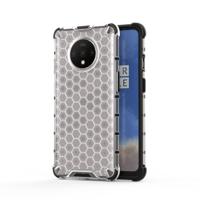 Voor OnePlus 7T schokbestendige honingraat PC + TPU case (grijs)
